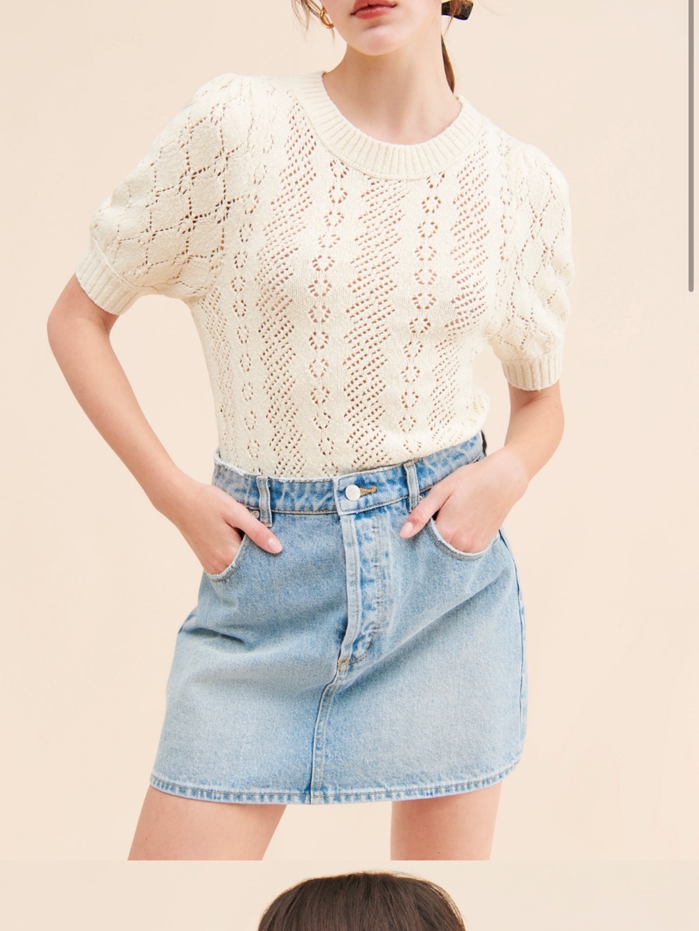 Free People Eloise Knit Pullover Sweater